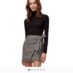 ARITZIA Wilfred Wrap-Front Dorine Wool blend plaid Skirt size 8